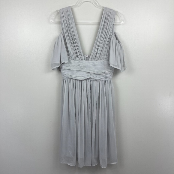 French Connection Gray Cocktail Dress Sz 4 NWT - Picture 4 of 11